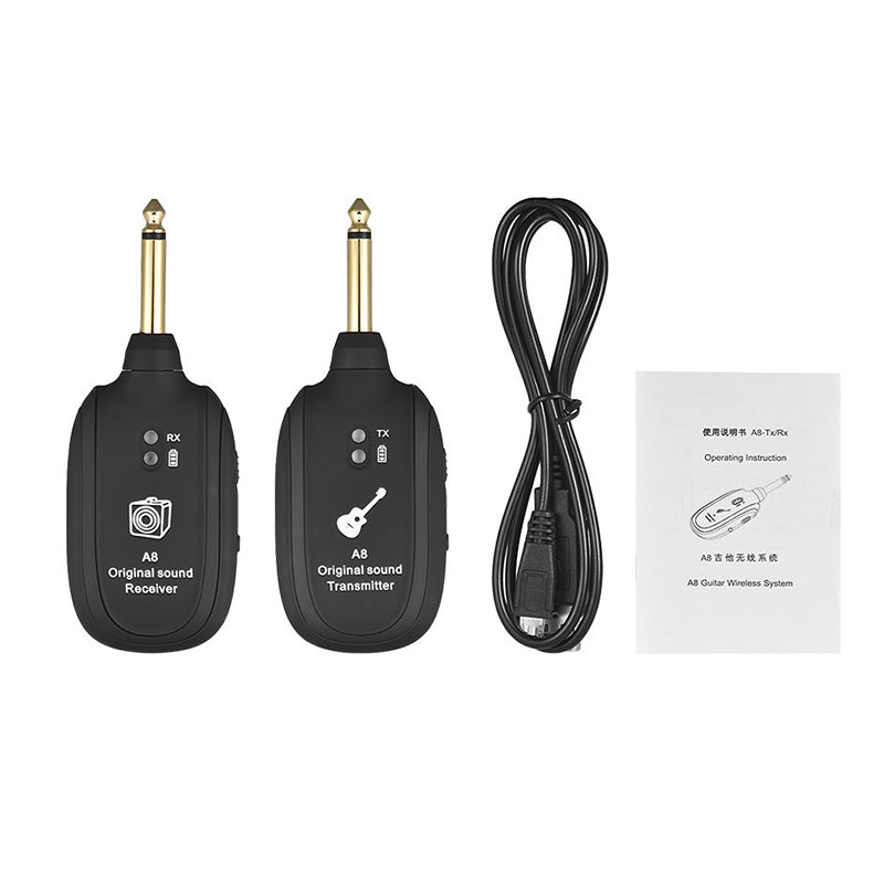 TransmitterX Wireless Audio Transmission Set with Receiver Transmitter For Electric Guitar Bass Violin