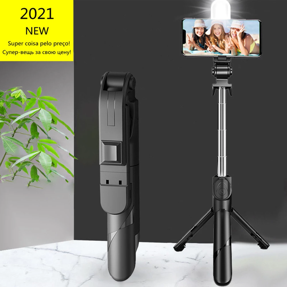 Photo Wand 6 in 1 Wireless Bluetooth Selfie Stick with Extendable Tripod