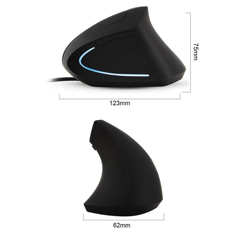 Right Hand Vertical Ergonomic USB Mouse - Right Hand Orientation