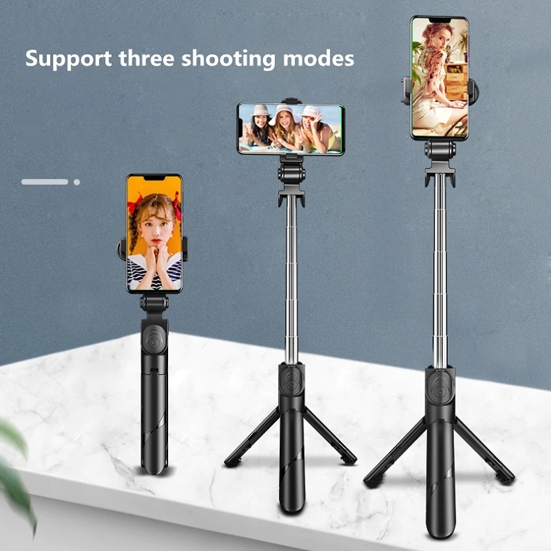 Photo Wand 6 in 1 Wireless Bluetooth Selfie Stick with Extendable Tripod