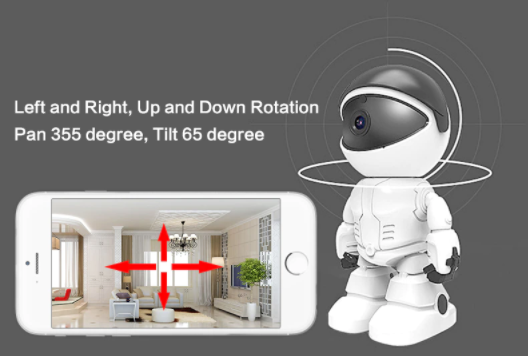 Spyio Indoor 1080IP Camera Wireless Robot with Intelligent Home Security