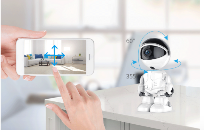 Spyio Indoor 1080IP Camera Wireless Robot with Intelligent Home Security