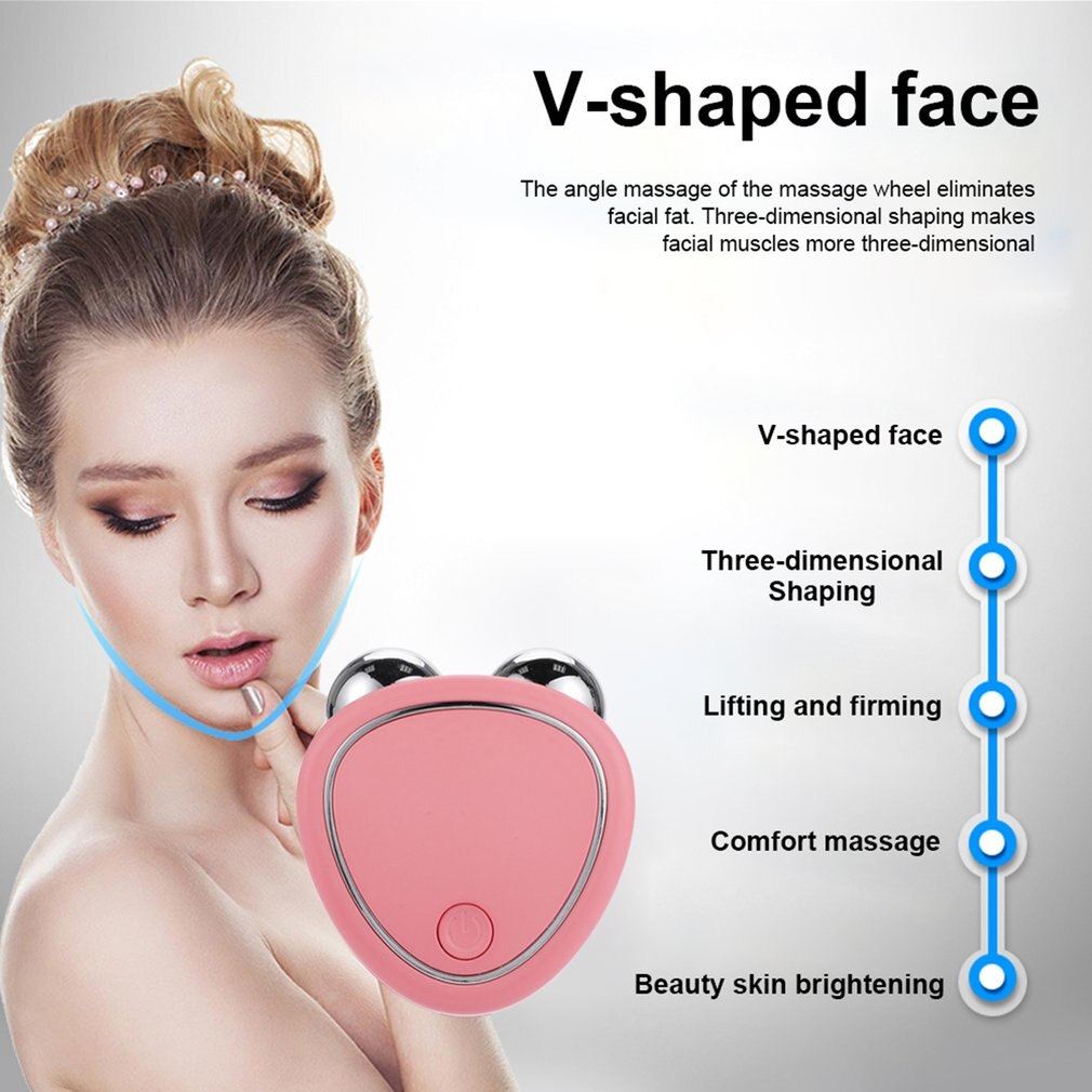 EMS Facial Lifting Microcurrent Roller Face Massager