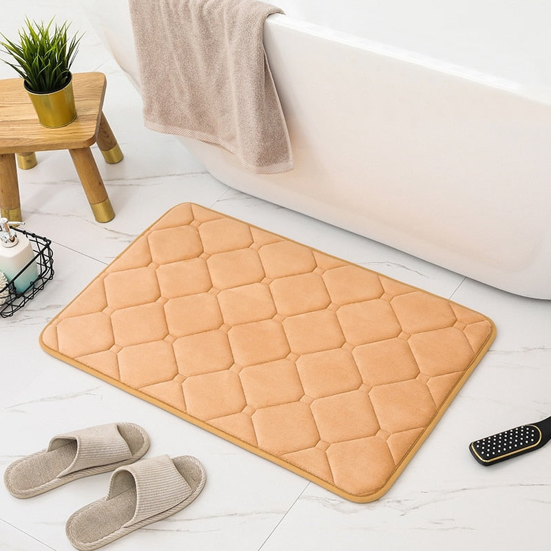 Memory Foam Mats Anti-Slip Shower Carpet