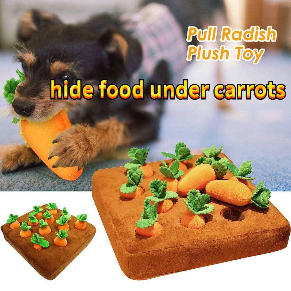 Dog Cat Toy Carrot Plush