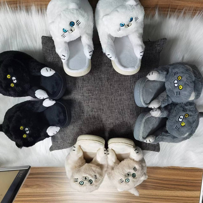 Cuddly Hug Cat Slippers