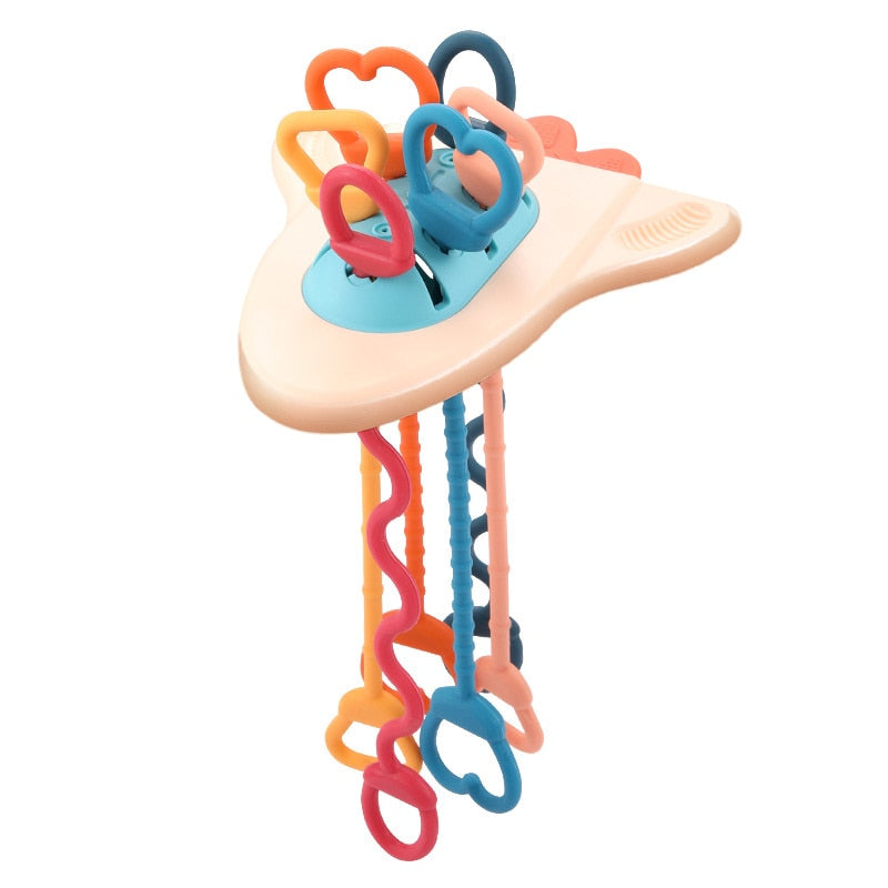 Montessori Sensory Development Silicone Pulling Toy