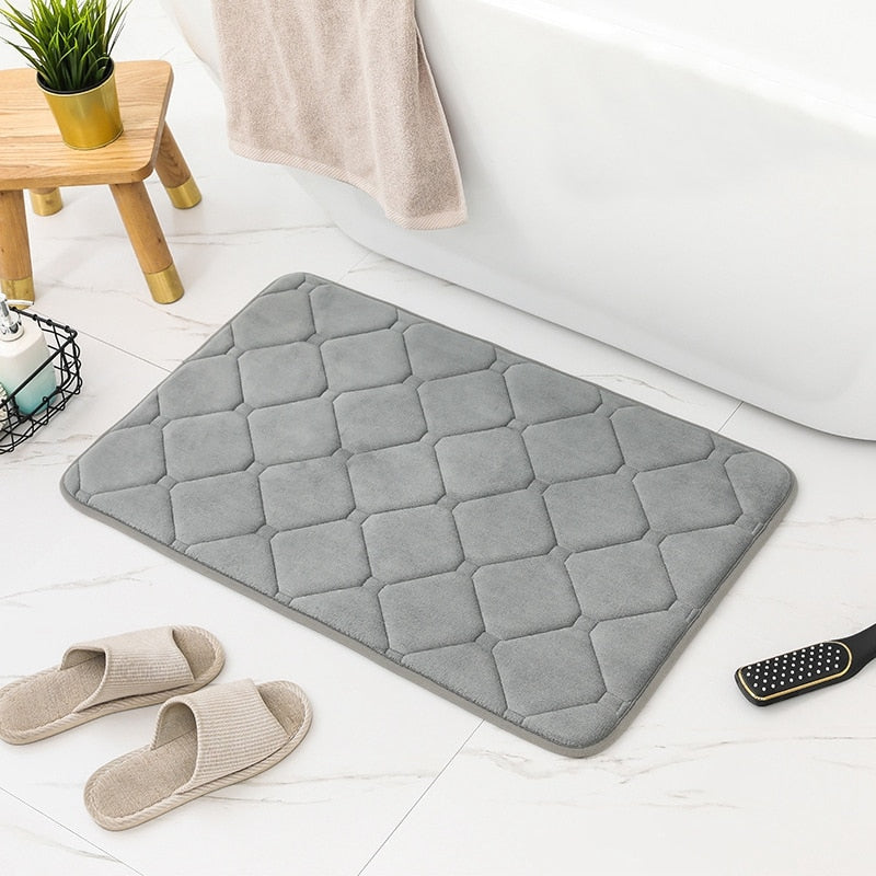 Memory Foam Mats Anti-Slip Shower Carpet