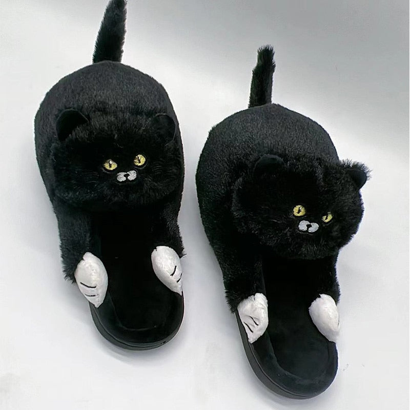 Cuddly Hug Cat Slippers