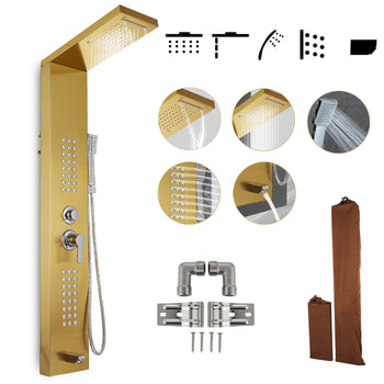 Shower Panel System Rain Waterfall 5 and 1 body system multi jet system