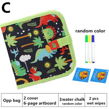 Children Magic Drawing Book Portable Soft Chalk Drawing Board