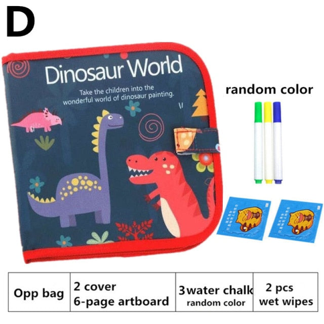 Children Magic Drawing Book Portable Soft Chalk Drawing Board