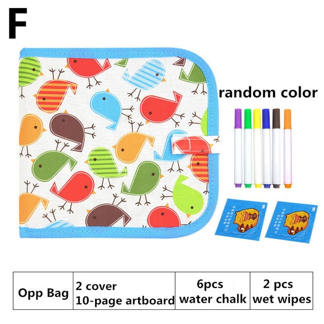 Children Magic Drawing Book Portable Soft Chalk Drawing Board