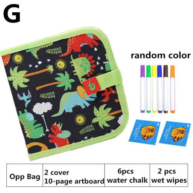 Children Magic Drawing Book Portable Soft Chalk Drawing Board