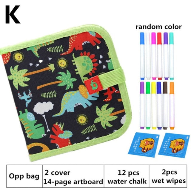 Children Magic Drawing Book Portable Soft Chalk Drawing Board