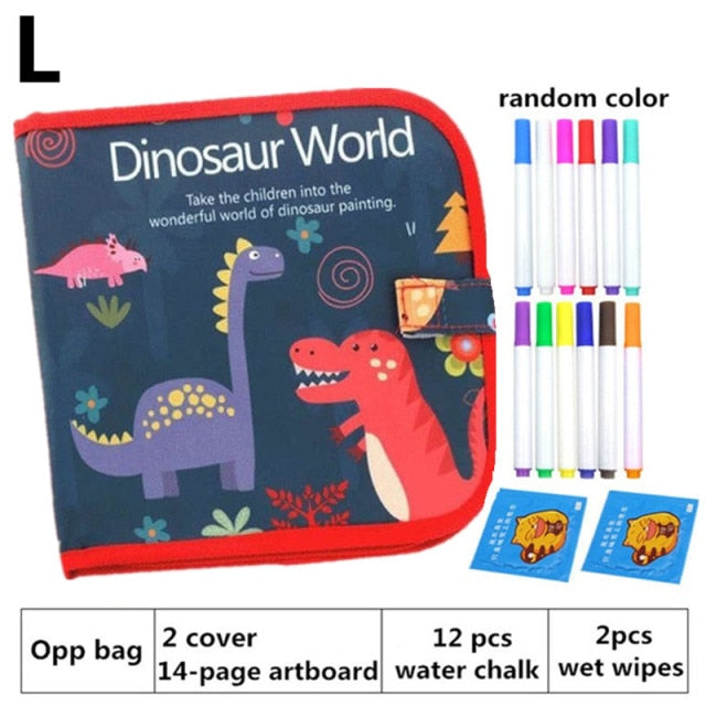 Children Magic Drawing Book Portable Soft Chalk Drawing Board