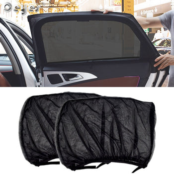 2pcs Car Sun windscreen car shade mesh material for rear windows