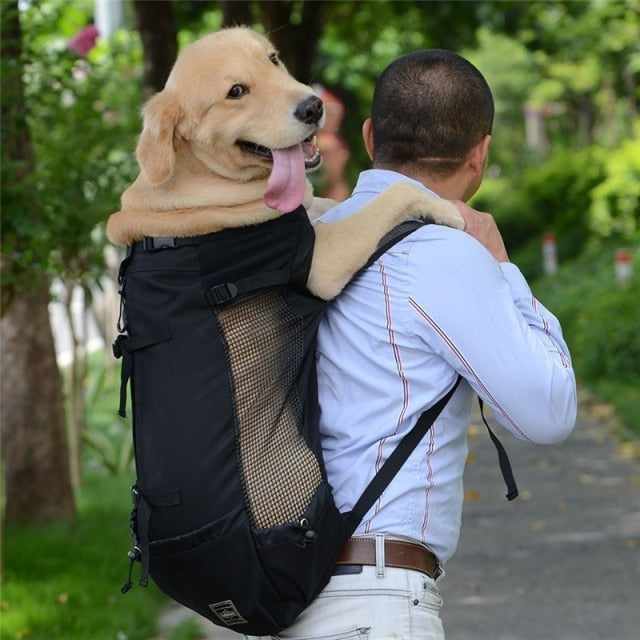 Luxury Direct Dog Pet Shoulder Traveler Carrier  Breathable Washable Backpack