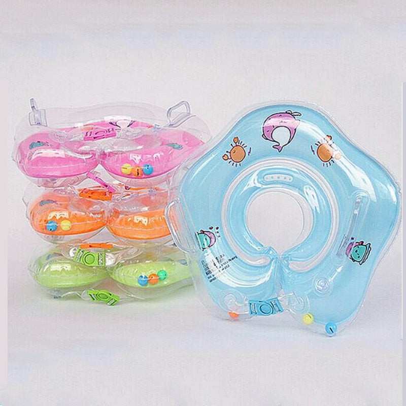 Swimming Baby Neck Inflatable Ring Tube for Bath