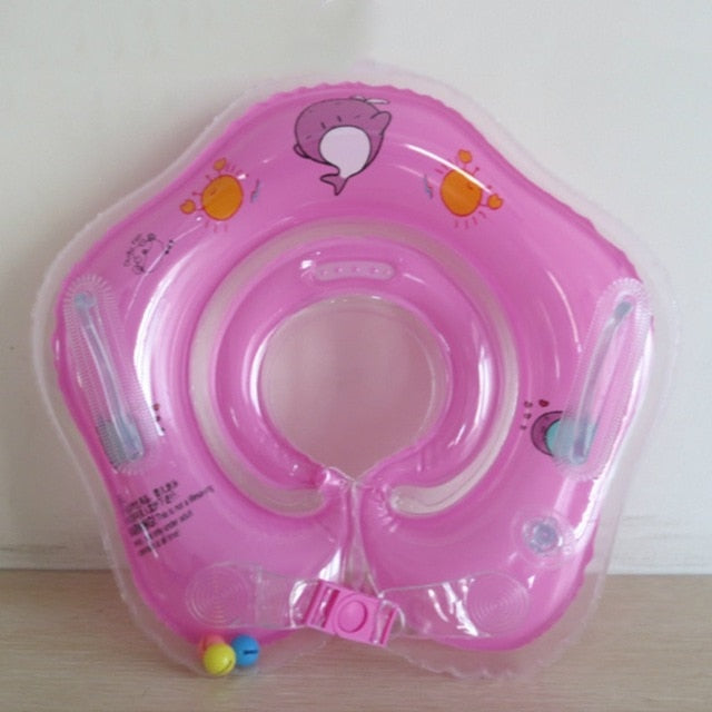 Swimming Baby Neck Inflatable Ring Tube for Bath