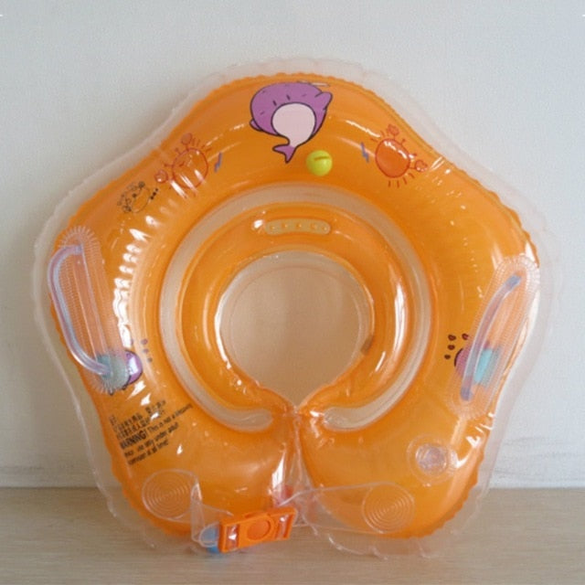 Swimming Baby Neck Inflatable Ring Tube for Bath