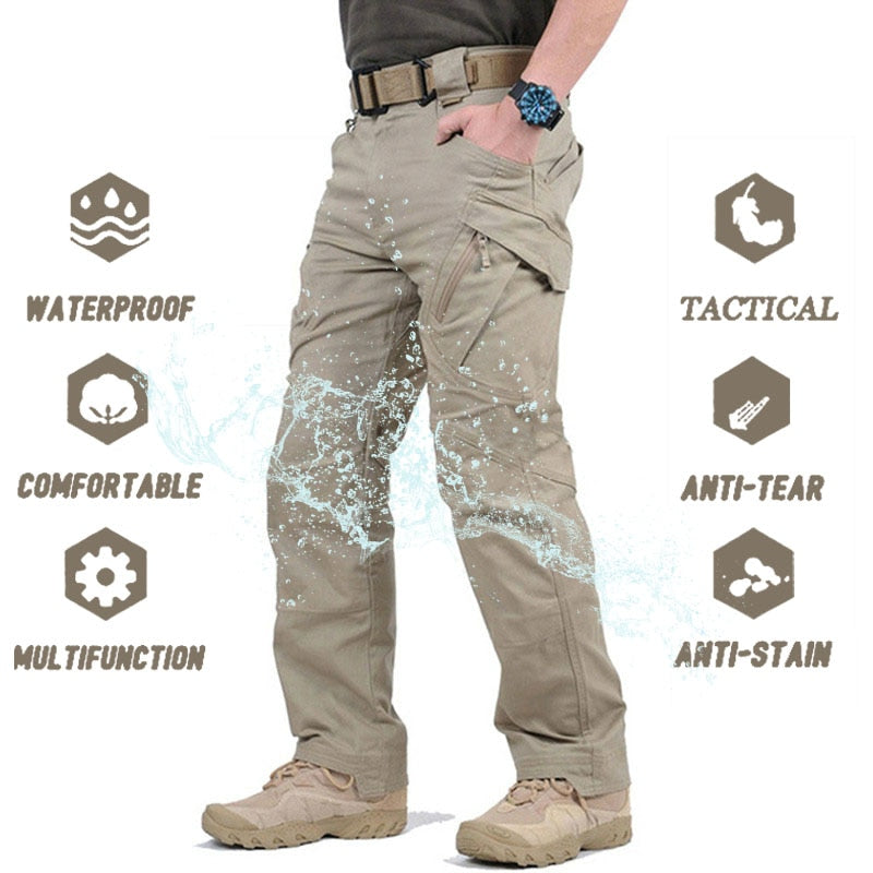 Men's Lightweight Hiking Pants Waterproof Cargo Pants Quick Dry Outdoor Travel