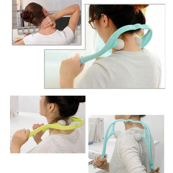 Neck and Shoulder Dual Trigger Point Self-Massage Roller