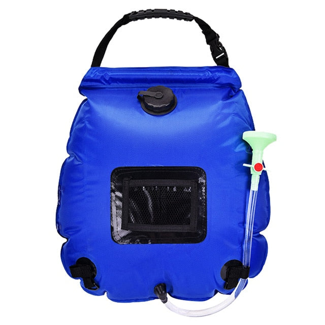20L Portable Solar Heated Shower Bag With Switchable Shower Head for Camping and Hiking