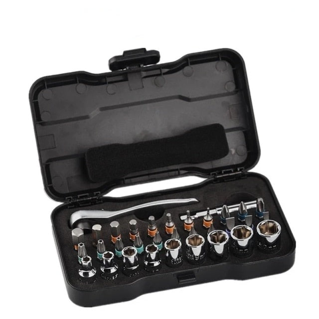 24 in 1 Ratchet Screwdriver Set Multi-purpose Ratchet Magnetic Tools