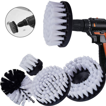 Drill Power Scrub Clean Brush For Leather Plastic Indoor and Outdoor Interiors Scrubber.