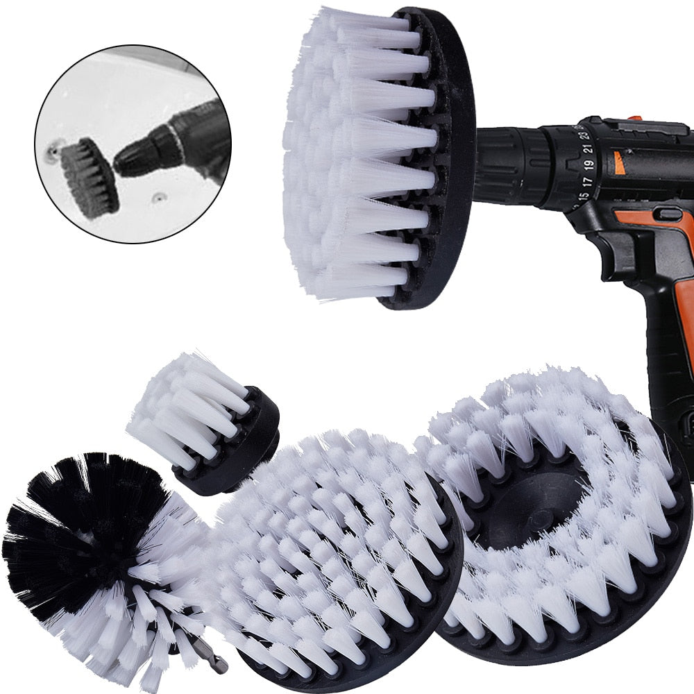 Drill Power Scrub Clean Brush For Leather Plastic Indoor and Outdoor Interiors Scrubber.