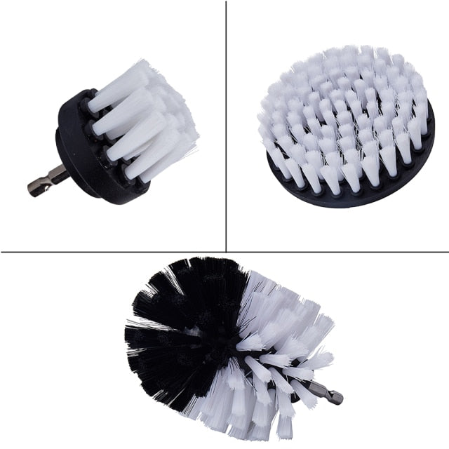 Drill Power Scrub Clean Brush For Leather Plastic Indoor and Outdoor Interiors Scrubber.