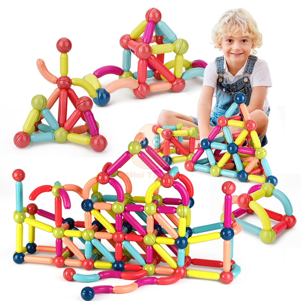 Maganetic balls And rods Building Blocks