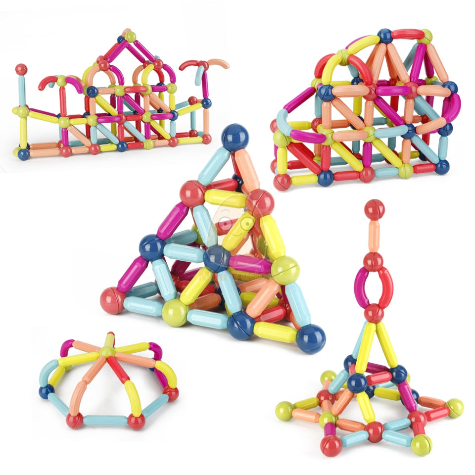 Maganetic balls And rods Building Blocks