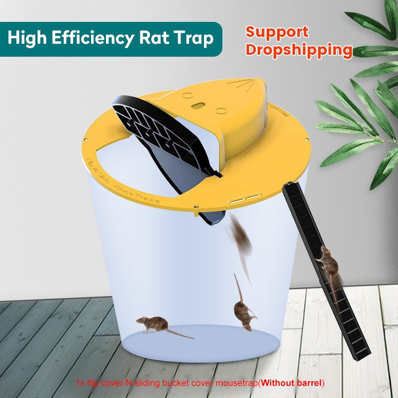 Reusable Clamshell Bucket Lid Lethal Trap Mouse