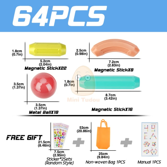 Maganetic balls And rods Building Blocks