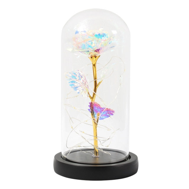 Galaxy Enchanted Rose LED Gold Foil Flower Lights