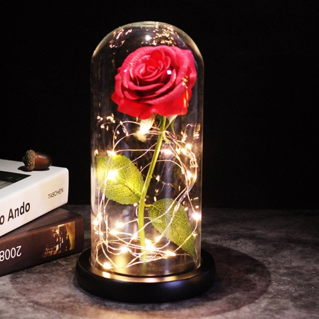 Galaxy Enchanted Rose LED Gold Foil Flower Lights