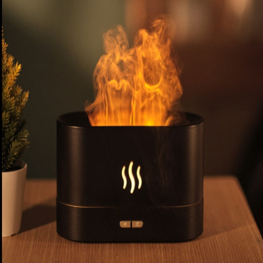 Flame Humidifier Ultrasonic Oil Flame Lamp Diffusor