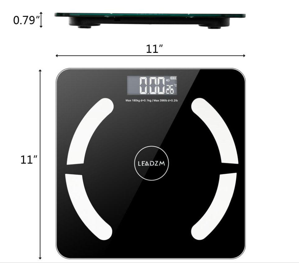 FitnessTech Smart Weight Bluetooth Digital Body Fitness Scale