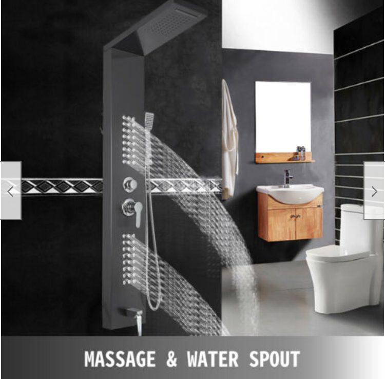 Shower Panel System Rain Waterfall 5 and 1 body system multi jet system